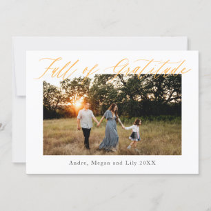 感謝の気持ちでいっぱいのサンクスギビング・ホリデー 招待状