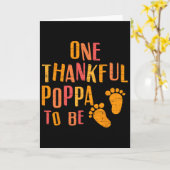 感謝の気持ちでいっぱいのパパになる妊娠発表 カード (黄色い花)