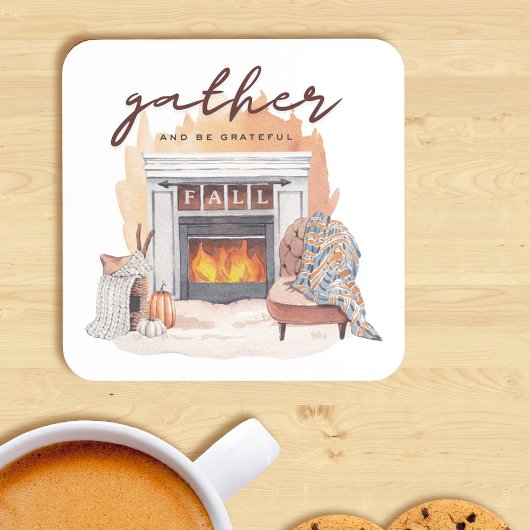 感謝の気持ちでいっぱいの集まり コースター