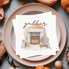 感謝の気持ちでいっぱいの集まり スタンダードカクテルナプキン