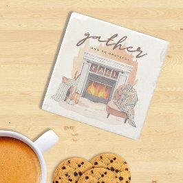 感謝の気持ちでいっぱいの集まり ストーンコースター