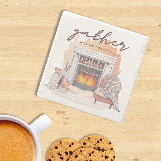 感謝の気持ちでいっぱいの集まり ストーンコースター