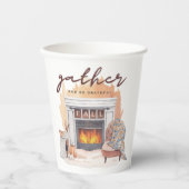 感謝の気持ちでいっぱいの集まり 紙コップ (正面)