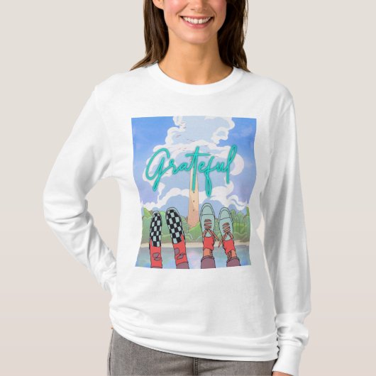 感謝の気持ちでリラックス Tシャツ (正面)