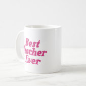 感謝の気持ちで先生の日を燃やす コーヒーマグカップ (正面左)