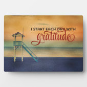 感謝の気持ちで毎日を始める フォトプラーク (正面)