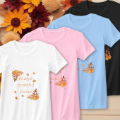 感謝の気持ちで満たされた秋の紅葉 Tシャツ