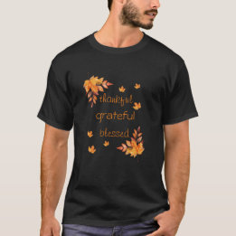 感謝の気持ちで満たされた秋の落ち葉 Tシャツ