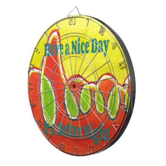 感謝の気持ちで素敵な日と良い夜を過ごす ダーツボード (正面右)