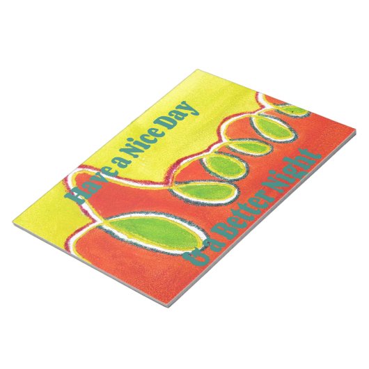 感謝の気持ちで素敵な日と良い夜を過ごす ノートパッド (アングル)