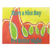 感謝の気持ちで素敵な日と良い夜を過ごす ノートパッド (正面)