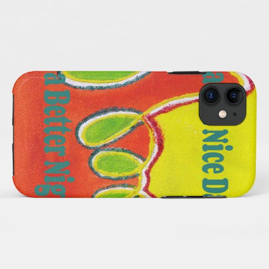 感謝の気持ちで素敵な日と良い夜を過ごす Case-Mate iPhoneケース (裏面(横))