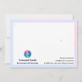 「感謝の気持ちで」 サンキューカード (裏面)