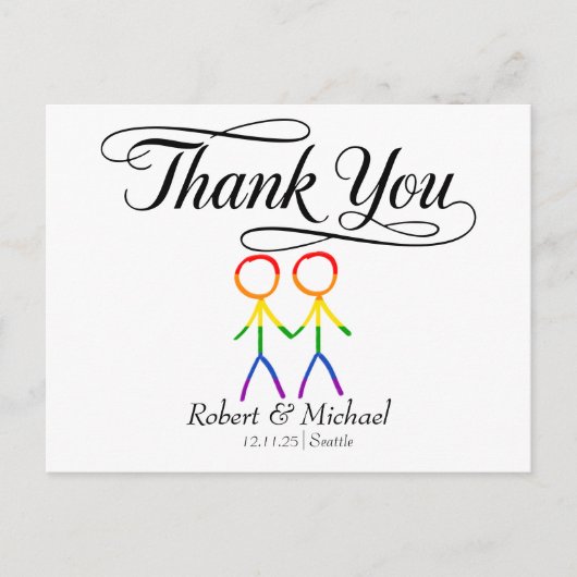 感謝の気持ちで ポストカード (正面)