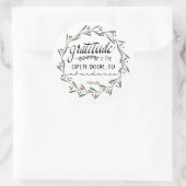 感謝の気持ちにあふれるステッカー ラウンドシール (バッグ)