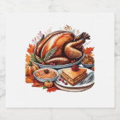 感謝の気持ちのあクラシックるTシャツのテーブル スパークリングワインラベル (シングルラベル)