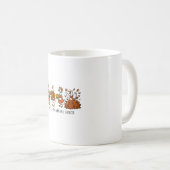 感謝の気持ちのいい鵞鳥の幸せな感謝祭 コーヒーマグカップ (正面右)