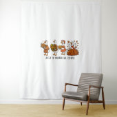 感謝の気持ちのいい鵞鳥の幸せな感謝祭 タペストリー (インサイチュ)