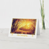 感謝の気持ちの反映 箔シーズンカード (正面)