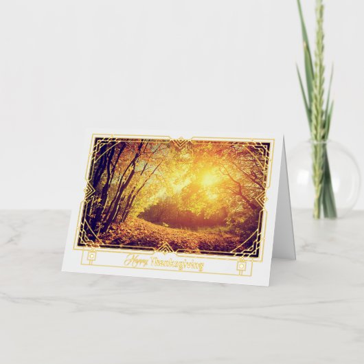 感謝の気持ちの反映 箔シーズンカード (正面)