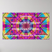 「感謝の気持ちは筋が通っている」ポスター ポスター (正面)