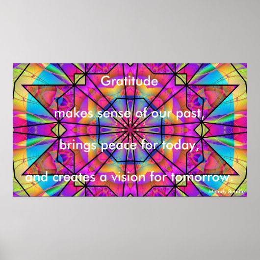 「感謝の気持ちは筋が通っている」ポスター ポスター (正面)