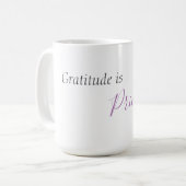 感謝の気持ちは高価なコーヒーマグ コーヒーマグカップ (正面左)