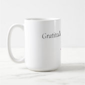 感謝の気持ちは高価なコーヒーマグ コーヒーマグカップ (左)