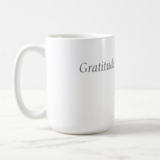 感謝の気持ちは高価なコーヒーマグ コーヒーマグカップ (左)