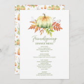 感謝の気持ちよ賛美りミニマリストの友情 メニュー (正面/裏面)