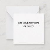 感謝の気持ちをあなたに ブルー ノートカード (裏面)