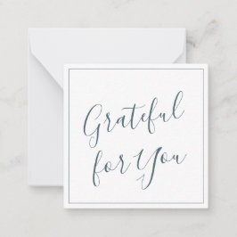 感謝の気持ちをあなたに ブルー ノートカード