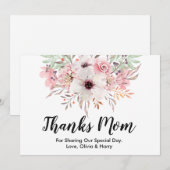 感謝の気持ちをカントリー フローラル ウェディング サンクス カードに込めて | 結婚式のお礼状 サンキューカード (正面/裏面)