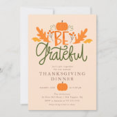 感謝の気持ちをモダン表す 招待状 (正面)