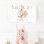 感謝の気持ちを一緒に持ち直す 横断幕 (インサイチュ)