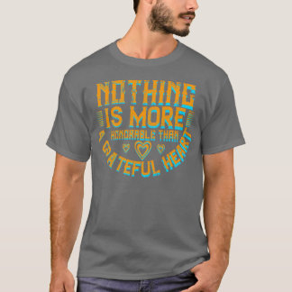 感謝の気持ちを与えることはハートに値する Tシャツ