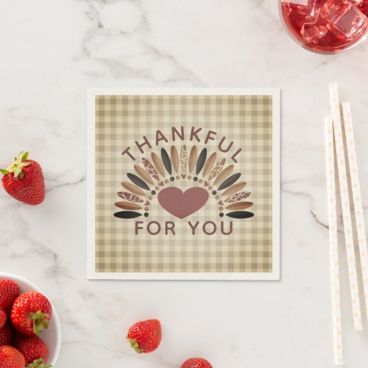 感謝の気持ちを与えるイチョウ素朴ハム スタンダードカクテルナプキン (インサイチュ)