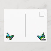 感謝の気持ちを伝えたい時に蝶のポストカード ポストカード (裏面)