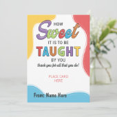 感謝の気持ちを伝えよう 先生へのギフトカードホルダー シーズンカード (スタンド正面)