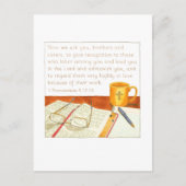 感謝の気持ちを伝えよう 聖職者感謝の日 ポストカード (正面)