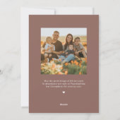 感謝の気持ちを伝えるつや消しフォトカード シーズンカード (裏面)