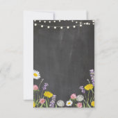 感謝の気持ちを伝えるウェディングカード ワイルドフラワーズ 招待状 (裏面)