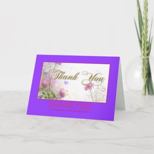 感謝の気持ちを伝えるカード サンキューカード (正面)