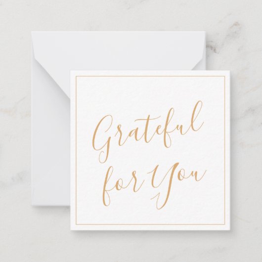 感謝の気持ちを伝えるカード ノートカード (正面)