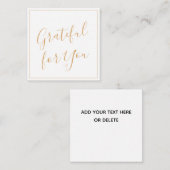 感謝の気持ちを伝えるカード ノートカード (正面/裏面)