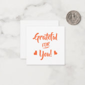 感謝の気持ちを伝えるカード ノートカード (正面/裏面インサイチュ)