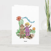 感謝の気持ちを伝えるグリーティングカード サンキューカード (裏面)