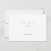 感謝の気持ちを伝えるスモールカード ローズゴールド ピンク サンキューカード (裏面)