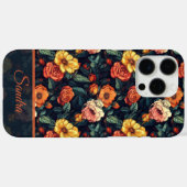 感謝の気持ちを伝えるバラのカスタムネームiPhoneケース Case-Mate iPhoneケース (裏面 (横))