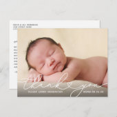 感謝の気持ちを伝えるベイビーお知らせポストカード ポストカード (正面/裏面)